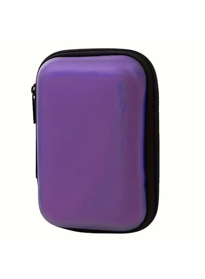 Blue EVA Wireless Headphone Storage Case Zipper Shockproof Protective Box for AirPods - Image 4